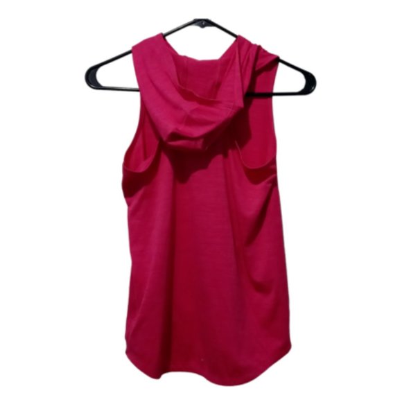 Adidas Girls' Hooded Tank Top Magenta Size Large (14) - Picture 2 of 4